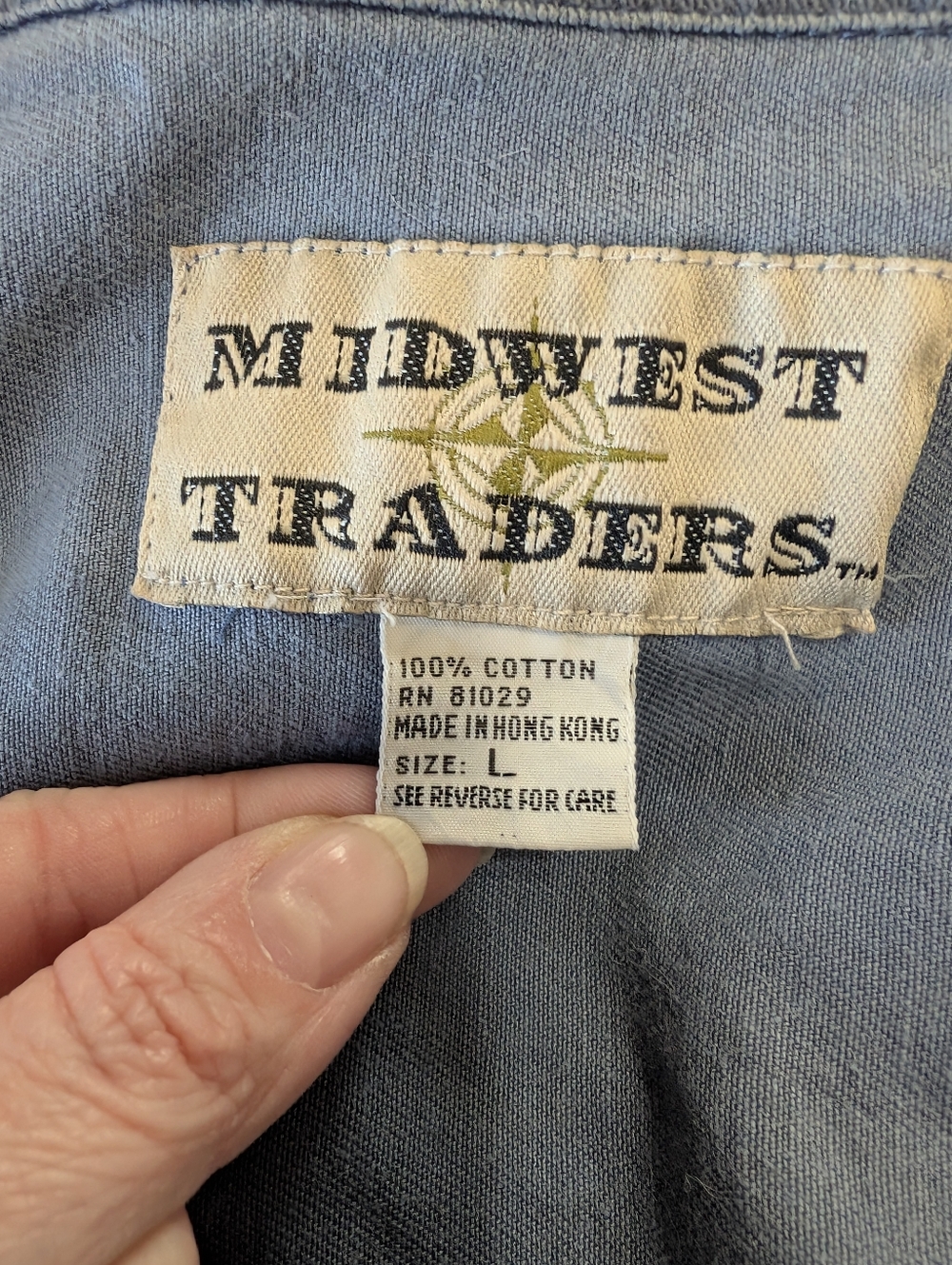 Vintage Midwest Traders Men's Utility Vest with Brown Corduroy Collar Size L - Picture 8 of 8
